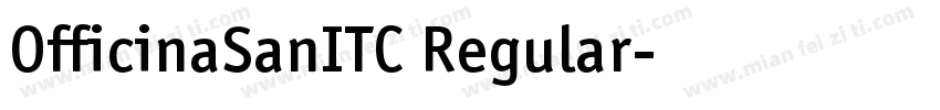 OfficinaSanITC Regular字体转换